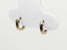 Thin 2mm Mini Huggie Hoop Earrings 14k Gold