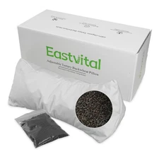 Neck Roll Tartary Buckwheat Pillow 17x6″ - Bolster Targeted Support for Neck,...