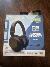 4Gamers - C6-100 Headset - XBOX, PS4/PS5, Switch, Switch 2, PC - Blue - Black