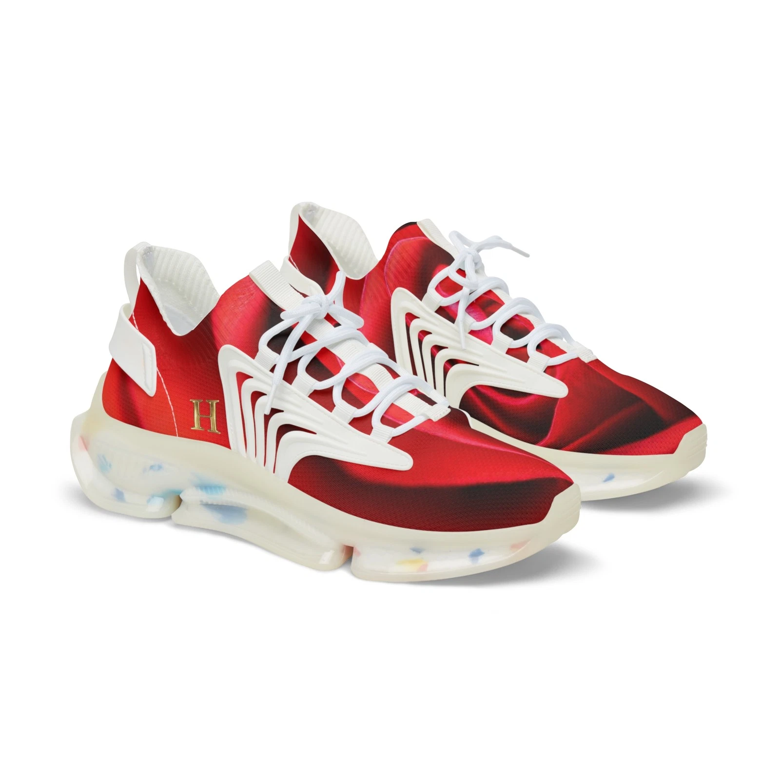 Bold Red Men's Mesh Sneakers for Sporty Style, Athletic Footwear, Casual [...]