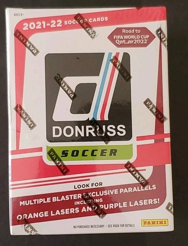 2021-22 Donruss Soccer Road to Fifa World Cup Qatar Factory Sealed Blaster Box