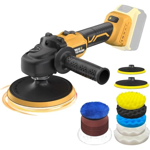 Rotary Buffer Polisher Kit 7 Inch/6 Inch for Dewalt 20V Battery (Tool Only) - product listing photo