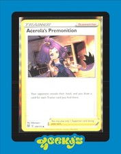 Acerola's Premonition Uncommon SWSH09: Brilliant Stars 129/172 NM $2 MIN ORDER