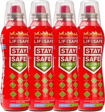 Staysafe All-In-1 Portable Fire Extinguishing Spray by Lifesafe Technologies | C