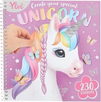 Depesche Ylvi Create Your Special Unicorn Stickerbuch 24 Seiten Einhorn Motiven