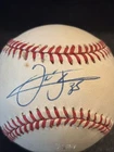 BASEBALL ~SIGNED FRANK THOMAS  (HOF) RAWLINGS AMERICAN  LEAGUE OLB BALL/CUBE