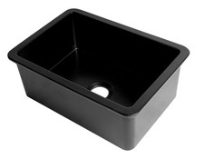 ALFI brand ABF2718UD 26-3/4" Undermount Single Basin Fireclay - Black