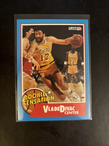 Vlade Divac #91 1990 Fleer card