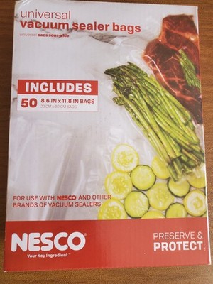 Bags for Vacuum sealer l gal. 8.6''×11.8'' Nesco universal