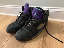 Nike Air Jordan 5 V Retro 2013 Black Grape 136027-007 Mens Shoes 13