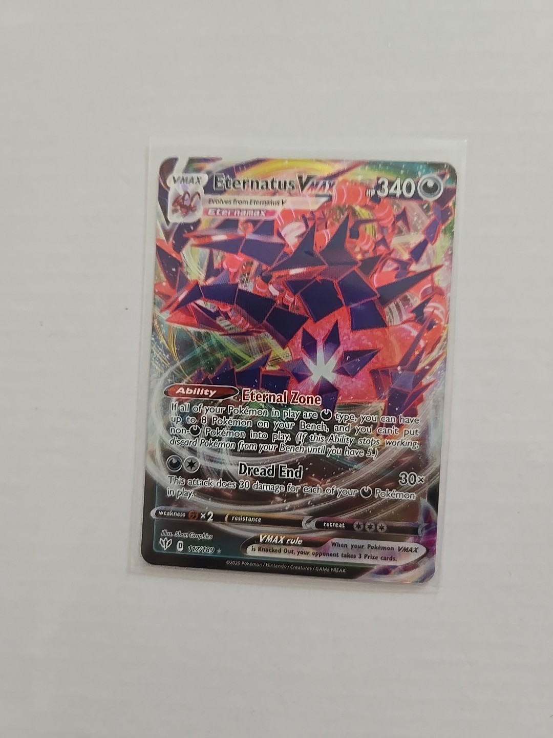 Eternatus VMAX - 117/189 - SWSH03: Darkness Ablaze - Ultra Rare - NM