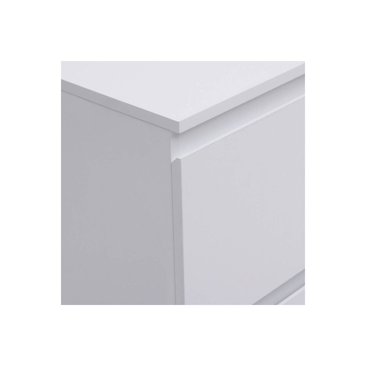 Commode 3 tiroirs blanche Dolo 78cm pour un rangement optimise