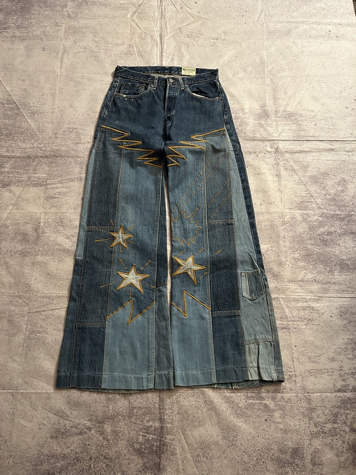 Vintage 60s Levi’s Patchwork Custom Big E Selvedg… - image 1