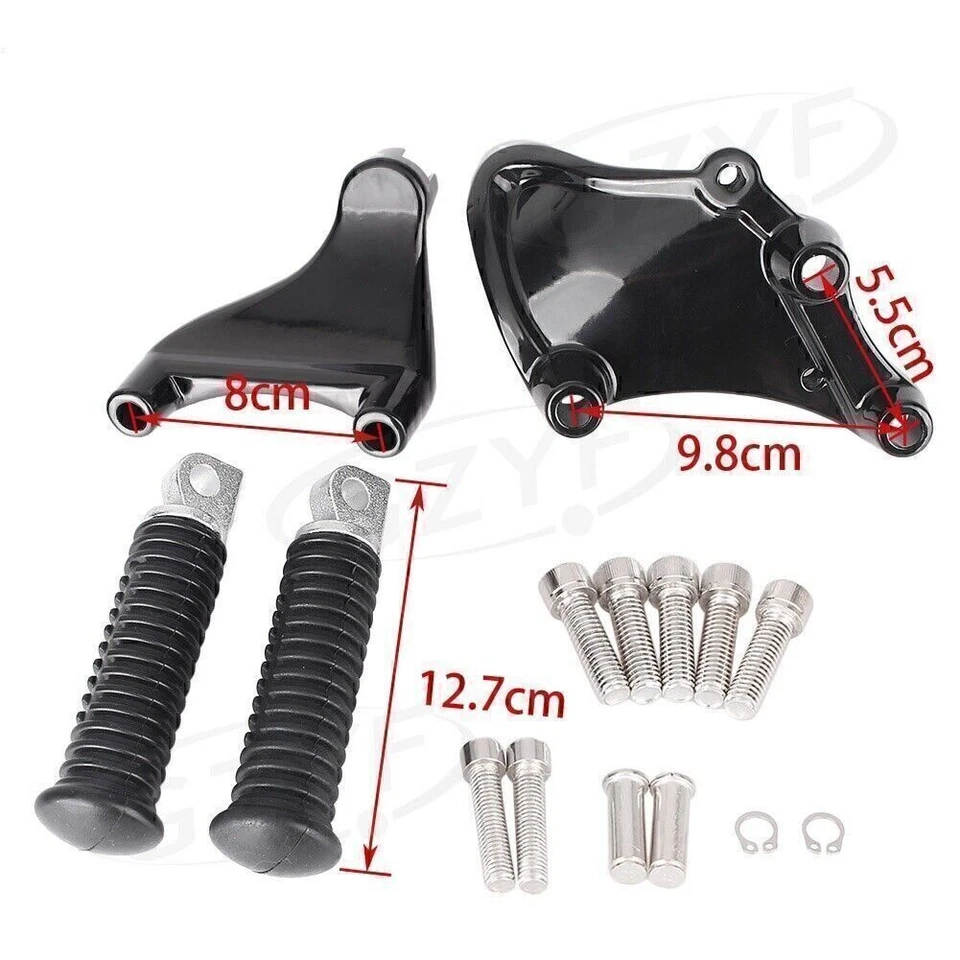 2 задние подножки с креплением для Harley 883 1200 XL Sporster 2014-17 - Изображение 2 из 4