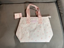 LoveShackFancy x TARGET YOOBI EVERBLOOMING ROSETTES DITSY LUNCH TOTE PINK NWT