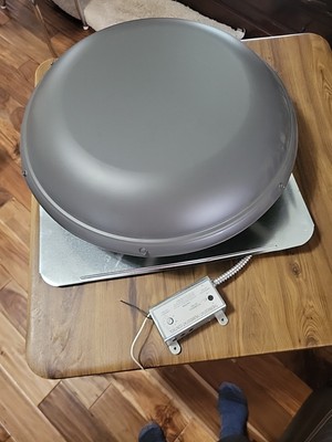 Air Vent 1500 CFM Charcoal Electric Roof ASR-HP Attic Ventilation 15