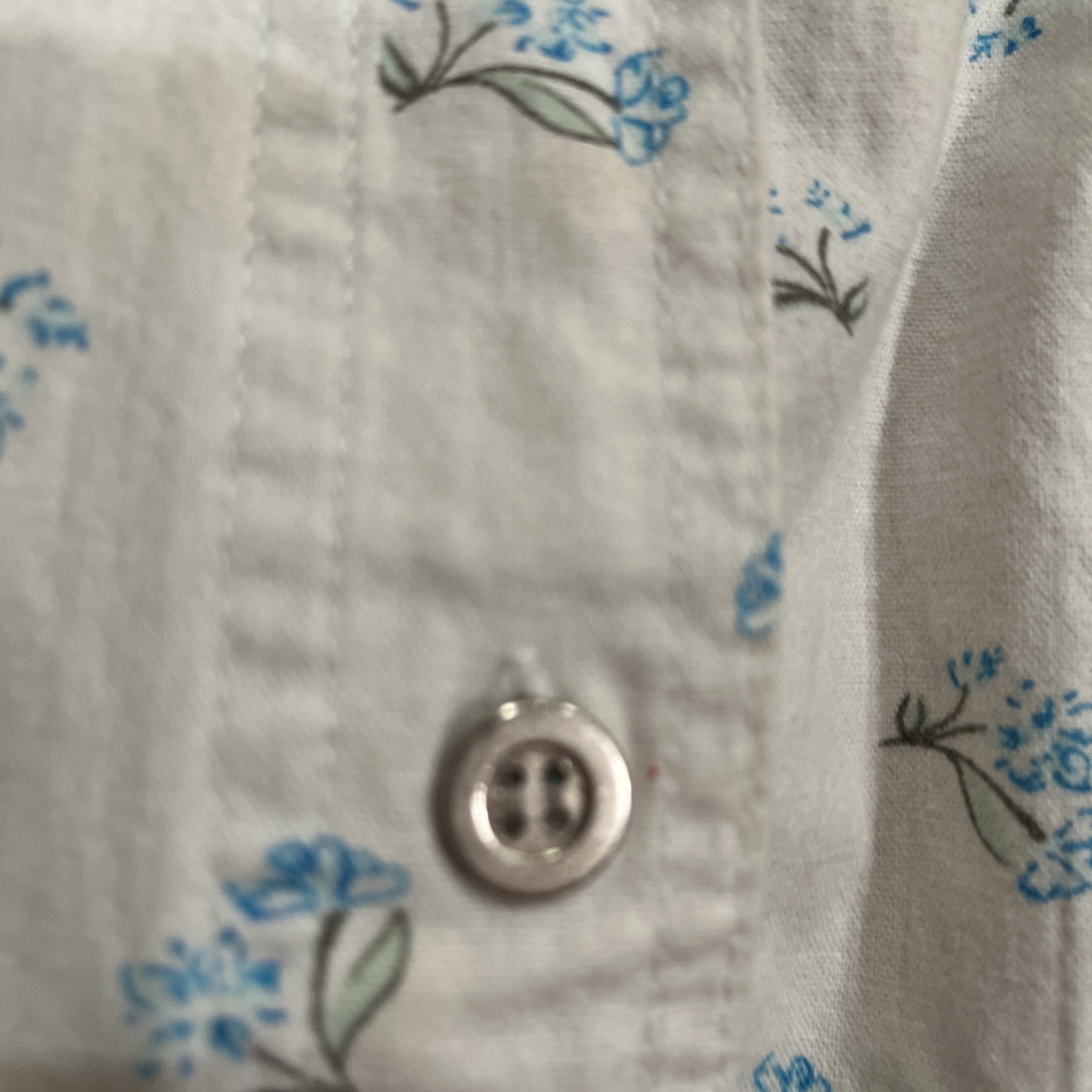 Floral Print Basic Edition Blouse Short Sleeve Bu… - image 3