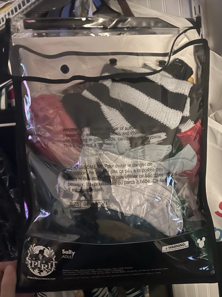 Disfraz Pesadilla Antes de Navidad Sally Talla X-grande (14-16) Adulto con Peluca Foto 2 de 2