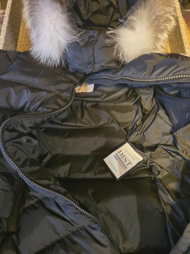 Moncler Abelle Giubbotto schwarze Damen Jacke Mantel Größe 10A NEU mit Etikett - Bild 6 von 14