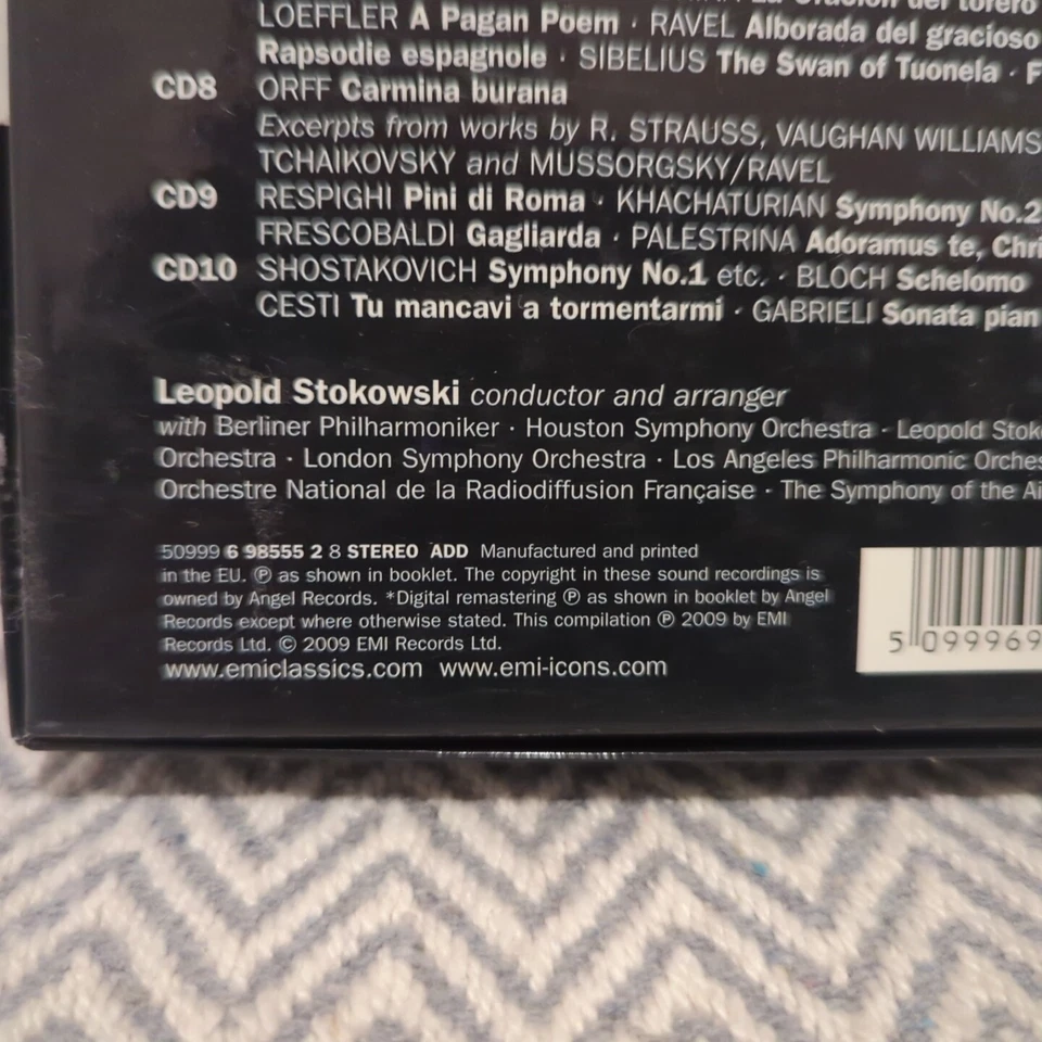 Leopold Stokowski: The Maverick Conductor: EMI ICON 10 CD Box Set - Image 3 of 4