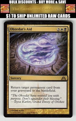 Magic_the_gathering Dragon's Maze #89 Obzedat's Aid