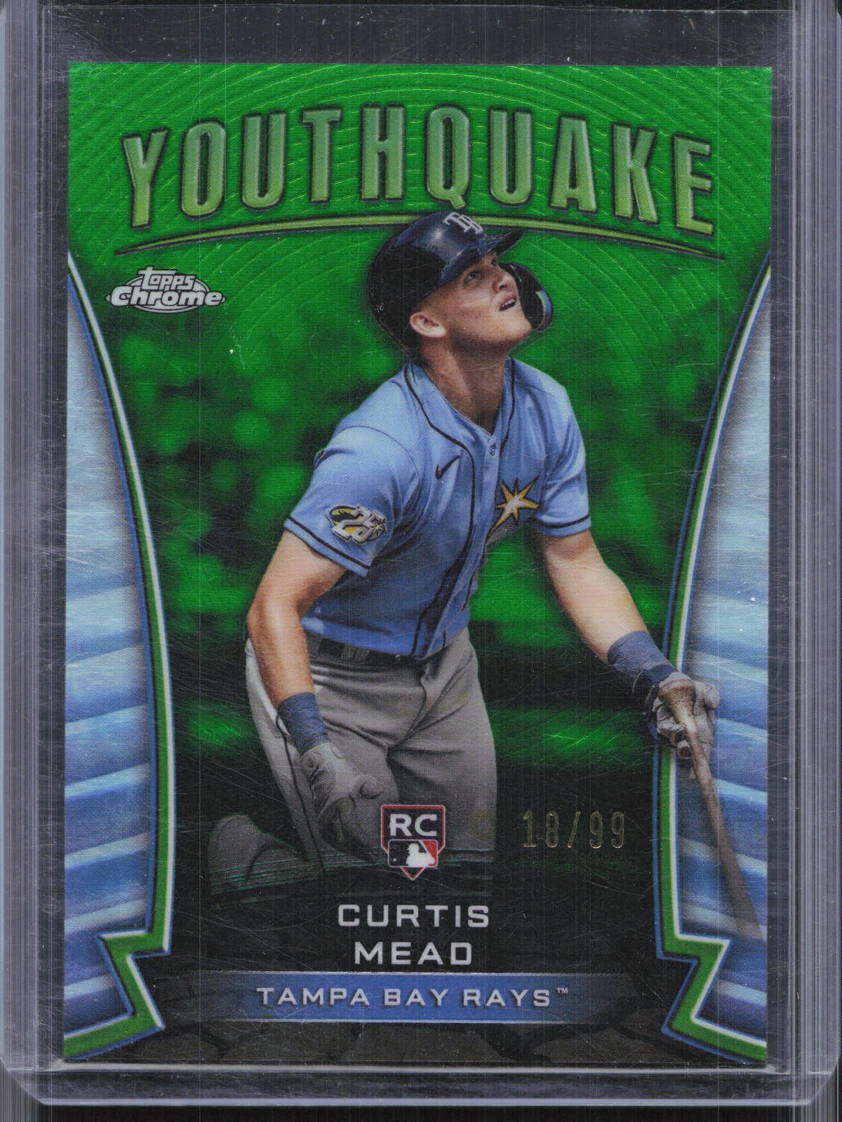 2024 Topps Chrome #YQ-6 Curtis Mead Youthquake Green Refractor #/99