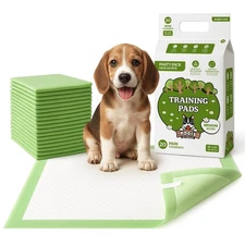 Pogis Puppy Pads Sticky Tabs Medium Super Absorbent Odor Blocking 40 Count 18x24