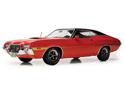 #ad 1972 Ford Gran Torino Sport 2 Door Red 1:18 Scale Model IXO 18CMC26322 $129.95