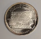 Vintage 1 oz .999 Silver Round ~ 1987 200th Anniversary Constitution God Bless