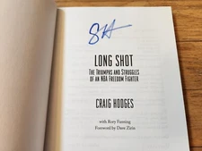 Craig Hodges SIGNED Long Shot Chicago Bulls Jordan First Edition Hardcover COA