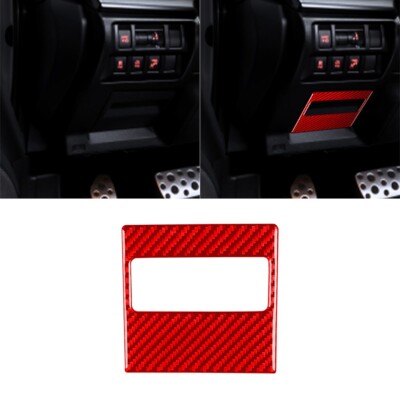 Red Carbon Fiber Fuse Box Holder storage Cover For Crosstrek XV Forester Impreza