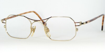 SISLEY SLY 234 M GOLD /HAVANA EYEGLASSES GLASSES METAL FRAME 44-22-140mm (NOTES)