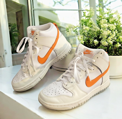 orange white dunk high