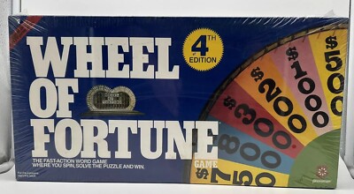 1988 Vintage Board Game WHEEL OF FORTUNE By Pressman 4th Edition Sealed But READ