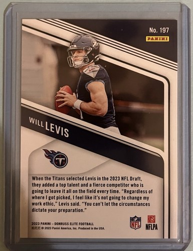 2023 Panini Donruss Elite - Rookies #197 Will Levis /999 (RC) - Bild 2 von 2