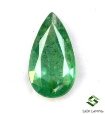 0.65 Cts Certified Natural Emerald Pear Cut 8.50x4.50 mm Faceted Loose Gemstone