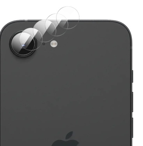 Ultra Thin 4 Pack HD Tempered Glass Camera Lens Protector for iPhone 16e