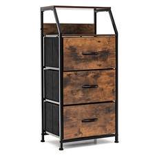 Aufbewahrungsschrank 3 Schubladen Nachtschrank Kommode Wohnzimmer 45x30x92cm