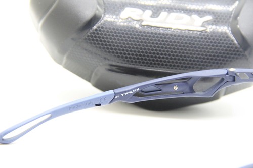 NUOVI OCCHIALI DA SOLE AUTENTICI RUDY PROJECT TRALYX SP39-47-00 BLU NAVY CON CUSTODIA 134-136 - Foto 3 di 5