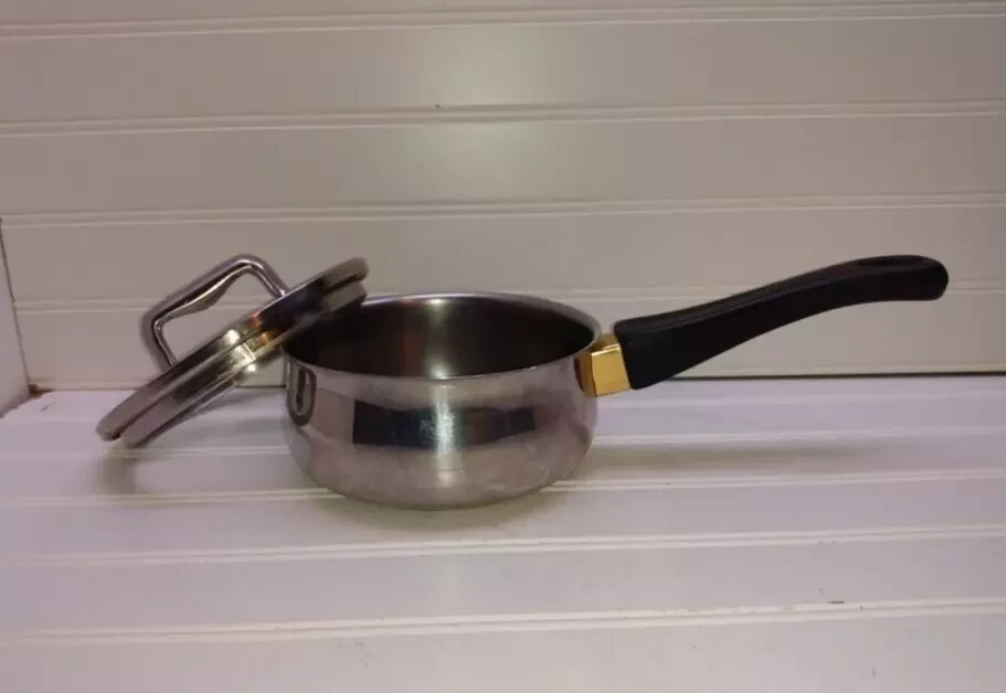 Megaware Stainless 1 Qt Saucepan Butter Warmer Milk Cheese Gravy Pot & Lid - Image 2 of 4