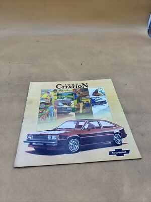 #ad 1982 CHEVROLET CITATION SALES BROCHURE CATALOG $11.70