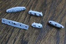 Battleship Game Plastic Grey Gray Ships Lot 5 pcs submarine carrier cruiser