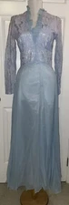 JcPenny Fashions Vintage Baby Blue Dress Chiffon