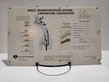 Vintage Rockwell International Space Shuttle Calculator Government Flight Costs