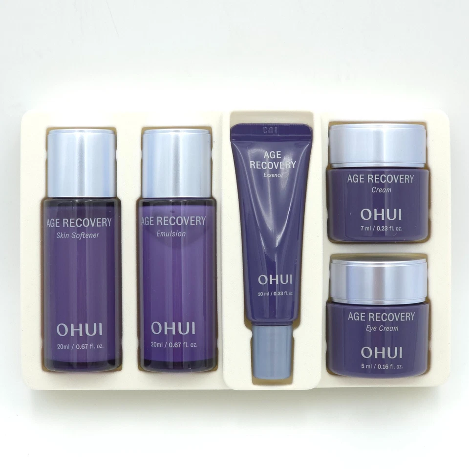 O HUI Age Recovery 5pcs Gift Set Anti Wrinkle Cream Emulsion Toner K-Beauty - Image 3 of 4