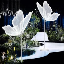2PCS LED Light Wedding Butterfly Floor lamp Creative Venue Decor Butterfly Lamp