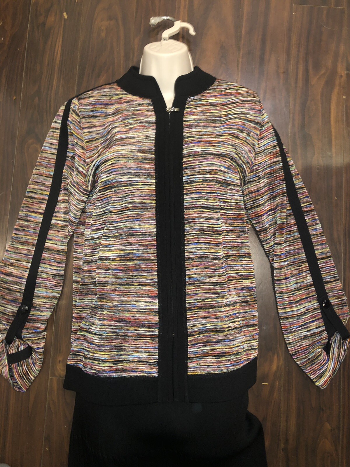 Misook Exclusively Rainbow jacket blazer with ple… - image 7