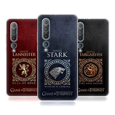 OFFICIAL HBO GAME OF THRONES METALLIC SIGILS SOFT GEL CASE FOR XIAOMI PHONES