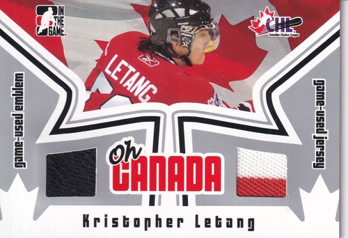 2005-06 ITG HEROES AND PROSPECTS OH CANADA # OC-06 KRISTOPHER LETANG