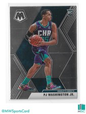 PJ Washington 2019-20 Panini Mosaic Base Prizm Rookie Card RC #213 Hornets